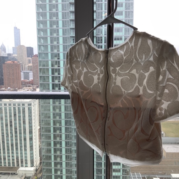 BCBG Two Piece Embroidered Sequin Gown - Picture 3 of 8